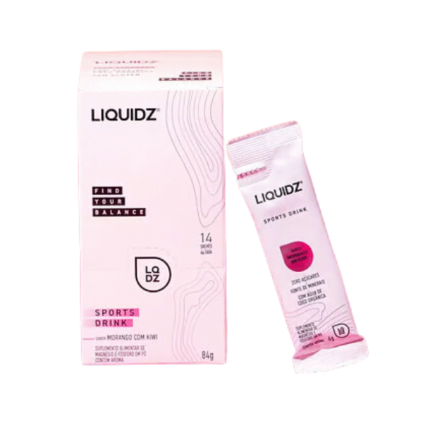 Isotônico LIQUIDZ Morango – Pó Sachê 6g – Caixa com 14 sachês