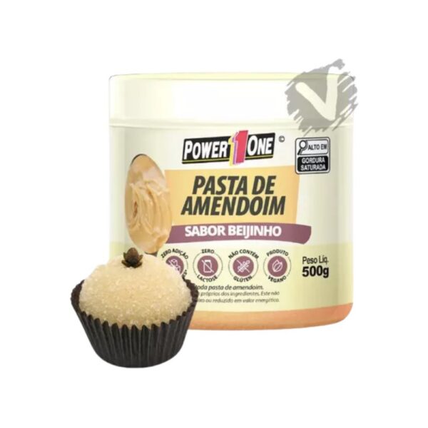 Pasta de Amendoim Power1One - sabor Beijinho 500 G