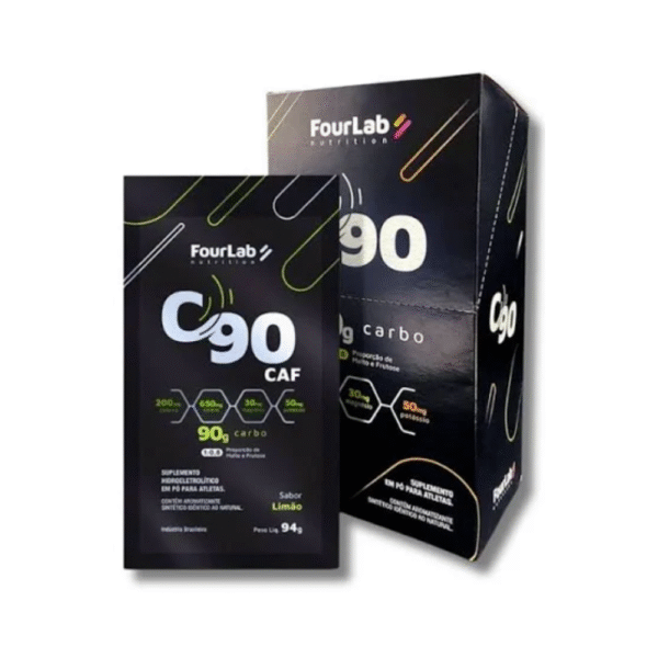 C90 CAF FourLab Display com 5 saches 94g - Sabor Limão CAF