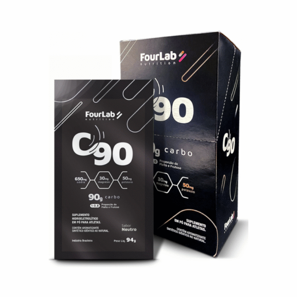 C90 FourLab Display com 5 saches 94g - Sabor Neutro