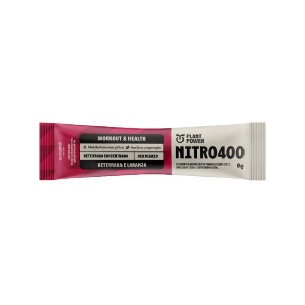 Nitro 400 Plant Power Beterraba e Laranja Sachê 9g
